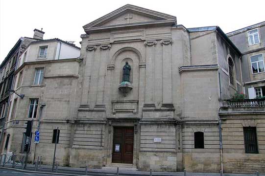 Iglesia de la Madeleine en Burdeos, sede de la Congregación